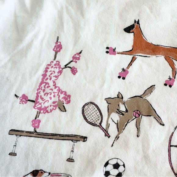 Crewcuts White Tee with Playful Dog Graphic SMALL - Picture 3 of 5